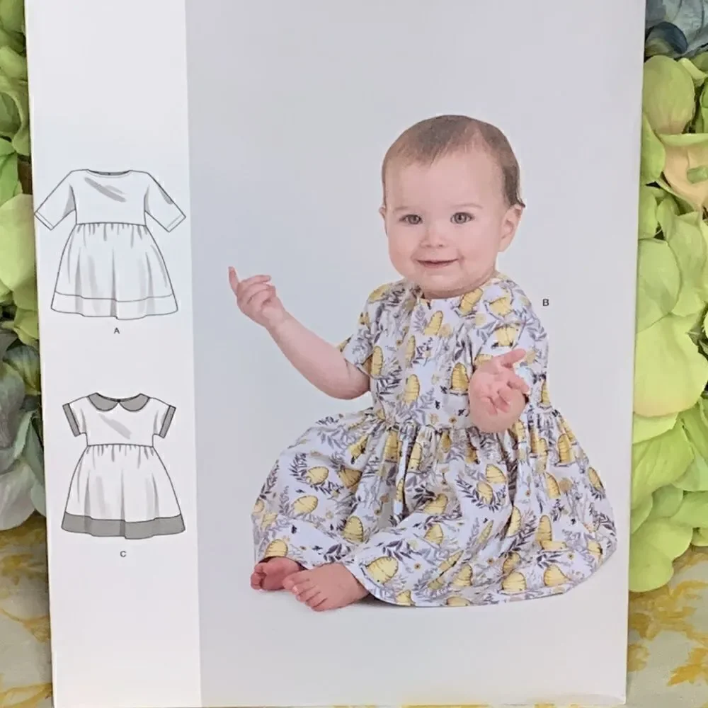 Simplicity size medium baby dress sewing pattern